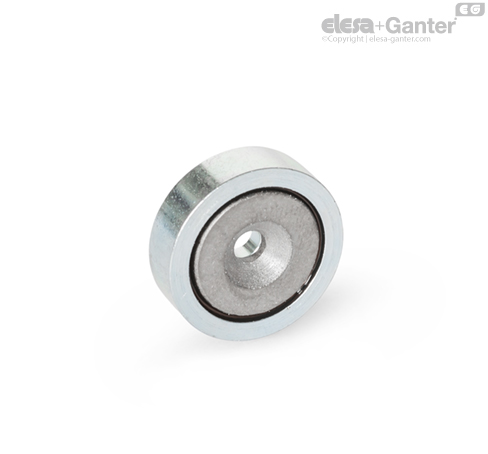 GN 50.4 Mıknatıslar delikli | Elesa+Ganter